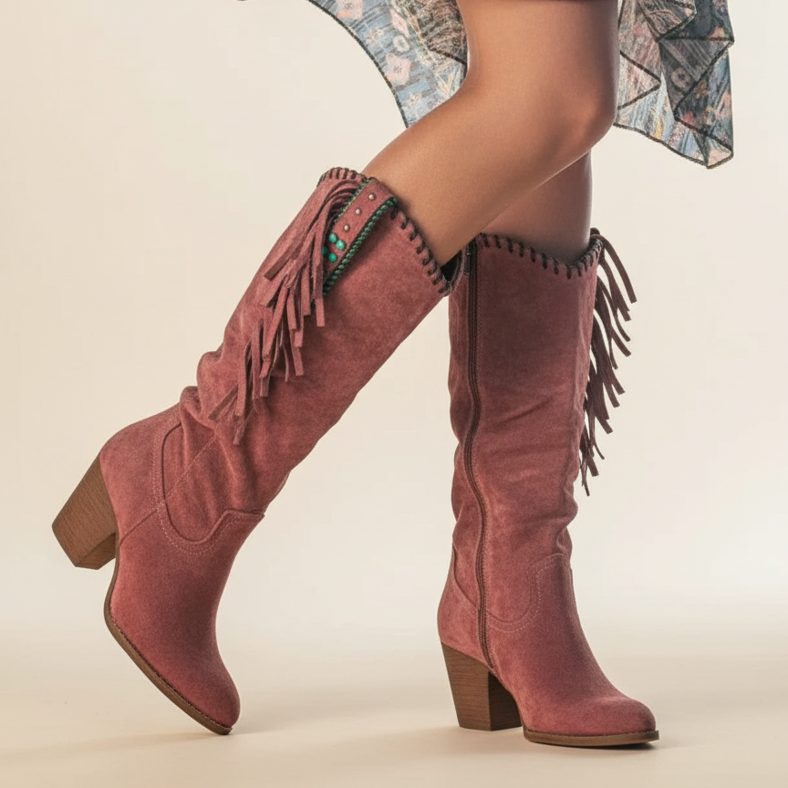 Kesielle | Fringe Ankle Boots