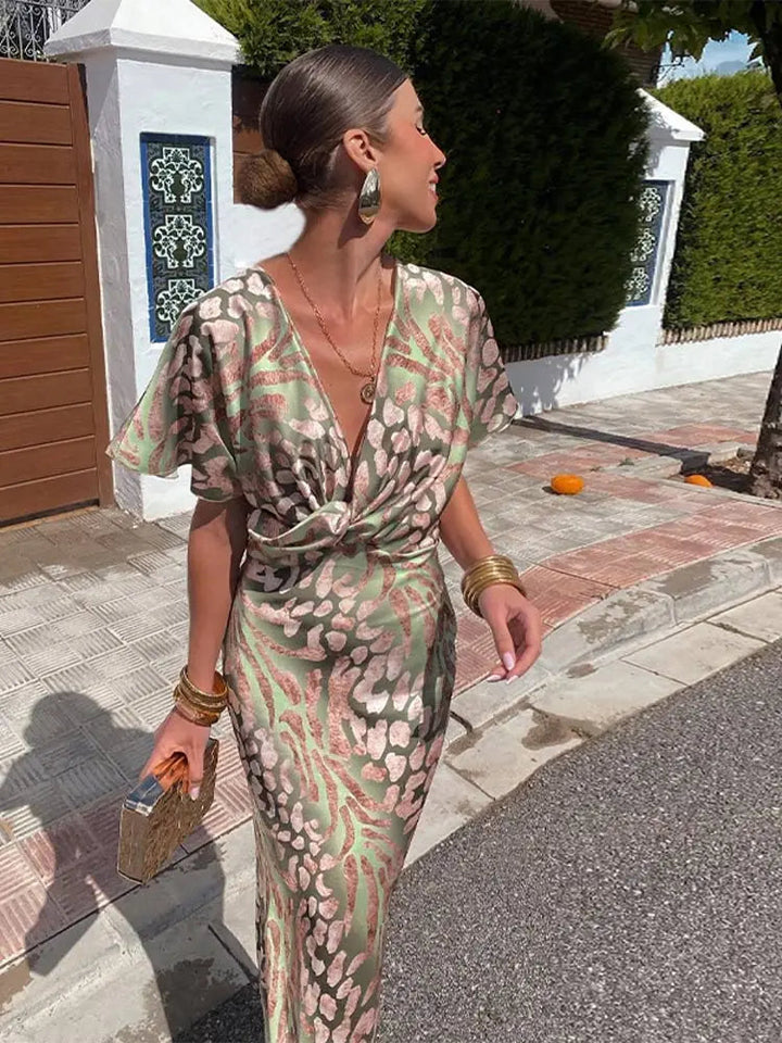 Laelria | Women's Elegant Versatile Wrap Dress for Effortless Style — 1