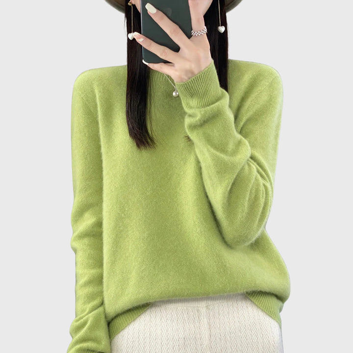 Livoura | Women's Knit Cozy Warm sweater for cold days — Fruit Green