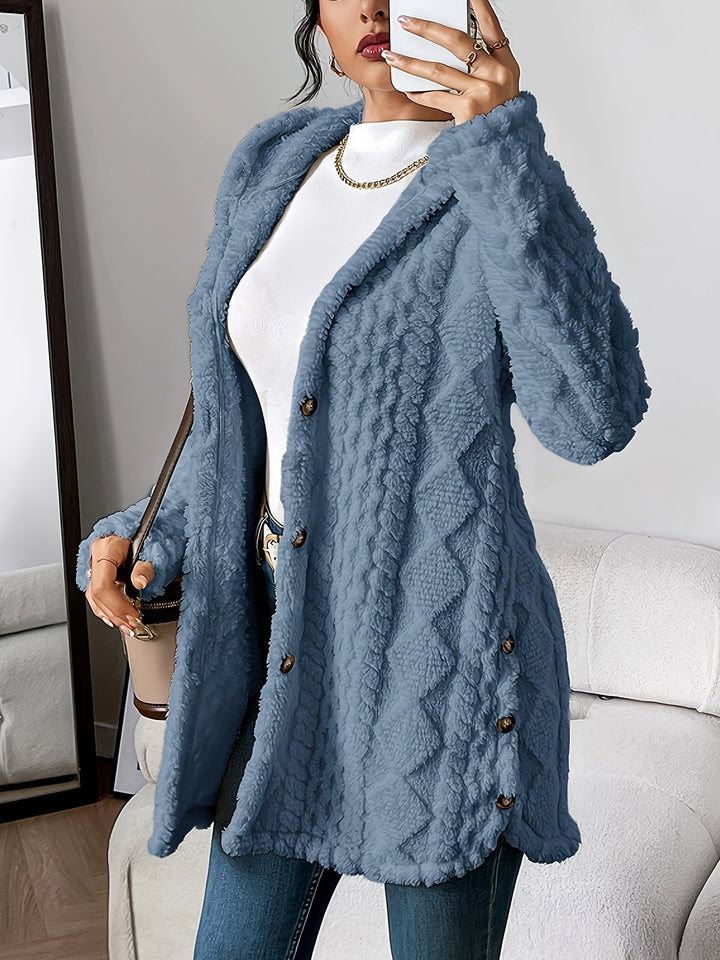 Lucy | Women's Knit Cozy Hooded Cardigan Sweaters — 3