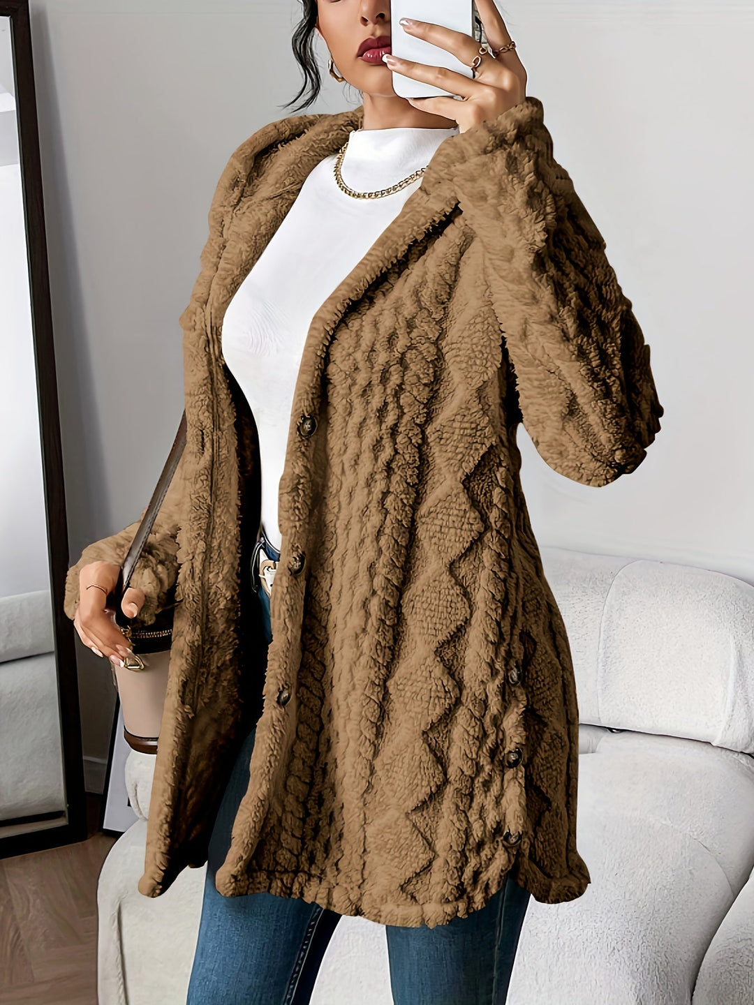 Lucy | Hooded Knit Cozy Cardigan