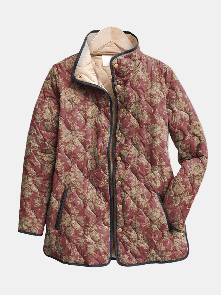 Luna | Vintage Floral Print Jacket