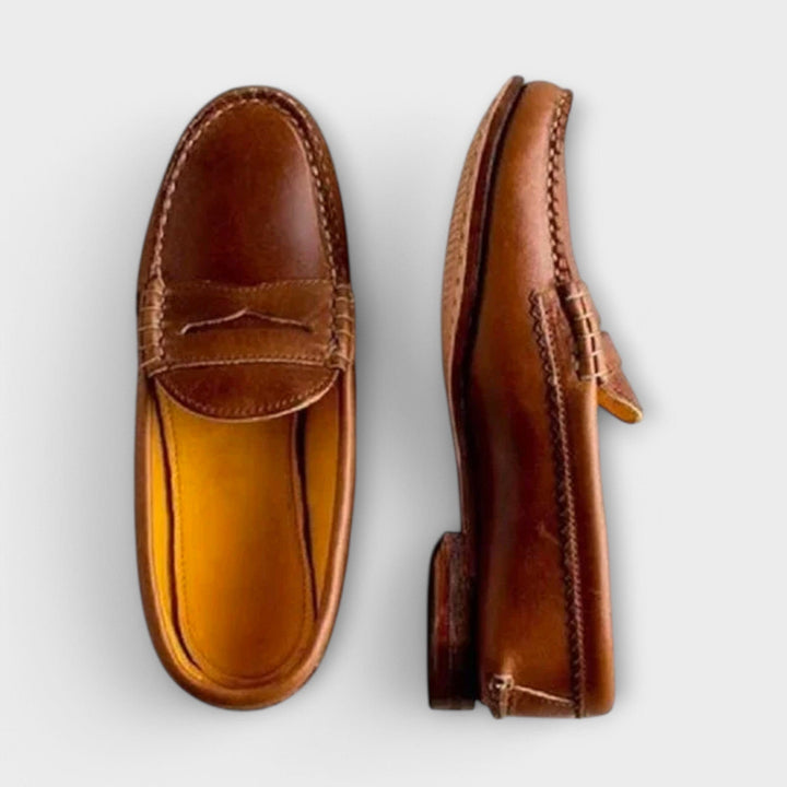 Lunessa | Women's Orthopedic Comfort Slip-On TIMELESS ELEGANT LOAFERS — Brown