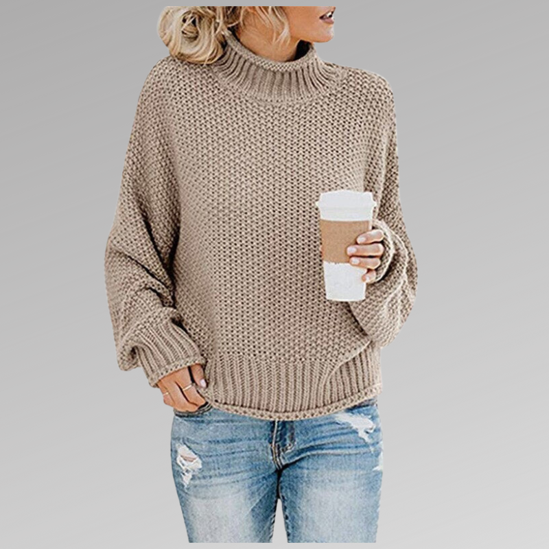 Lyralia | Women's Knit Cozy Elegant Sweater — Beige