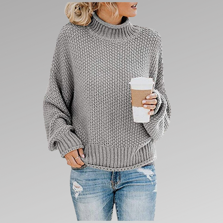 Lyralia | Women's Knit Cozy Elegant Sweater — Gray