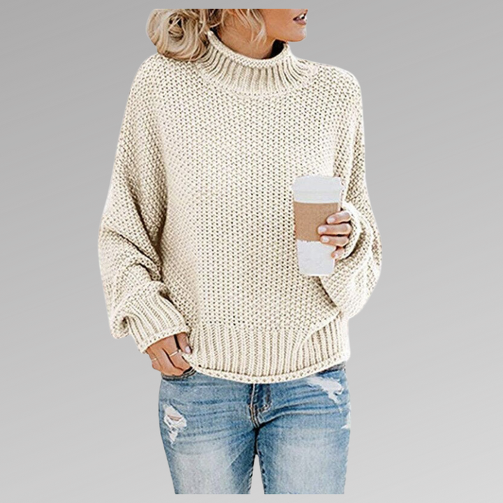 Lyralia | Women's Knit Cozy Elegant Sweater — White