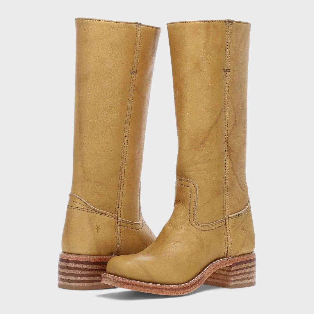 Marenine | Women's Classic Cowboy Boots — Yellow