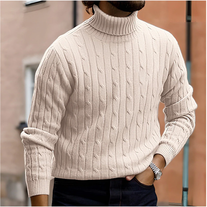 Marenlyn | Women's Cable Knit Turtleneck Sweater