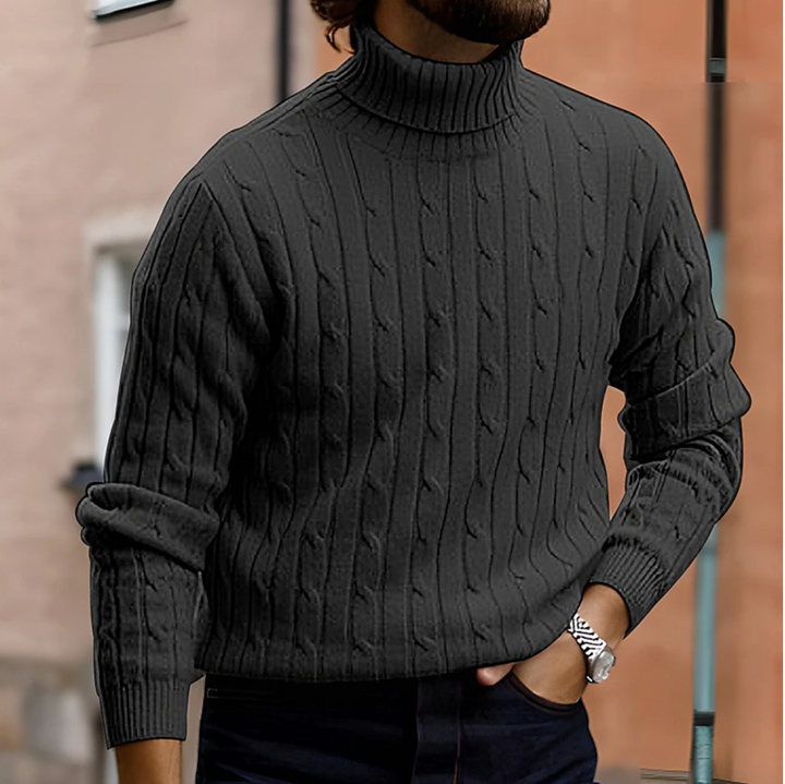 Marenlyn | Women's Cable Knit Turtleneck Sweater