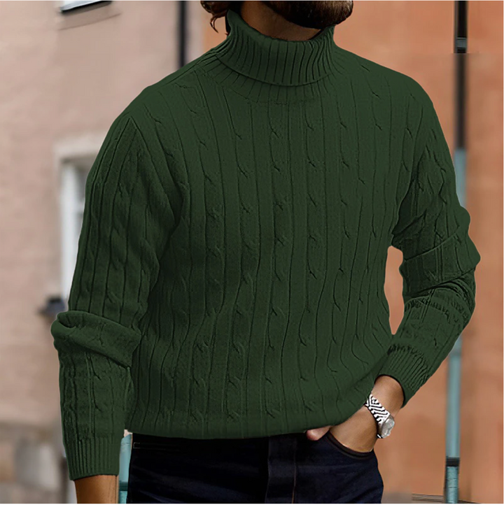 Marenlyn | Women's Cable Knit Turtleneck Sweater