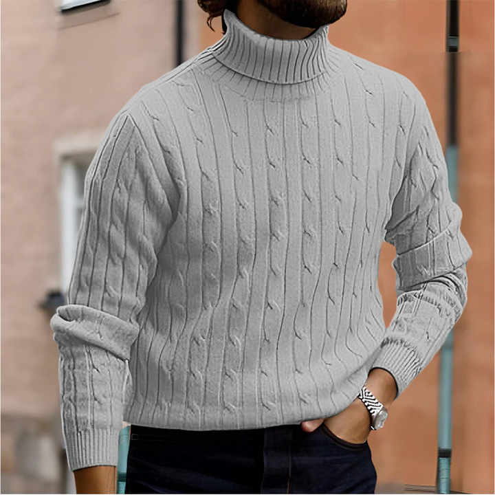 Marenlyn | Women's Cable Knit Turtleneck Sweater