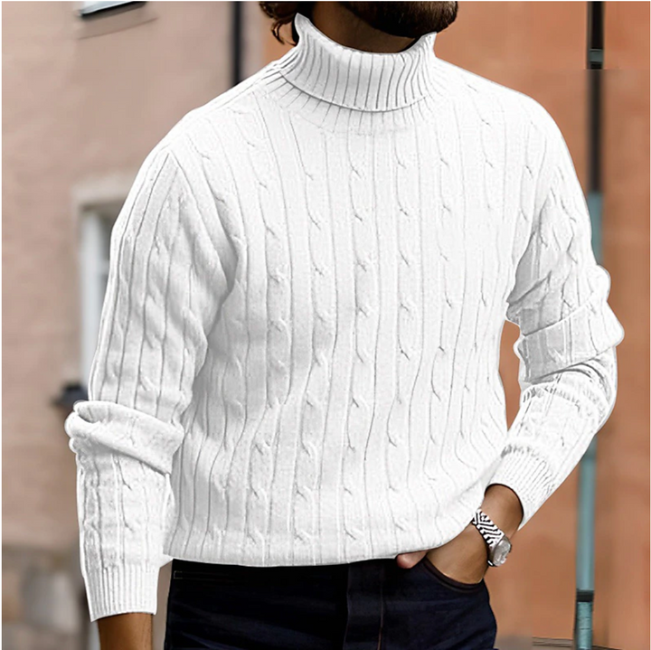 Marenlyn | Women's Cable Knit Turtleneck Sweater
