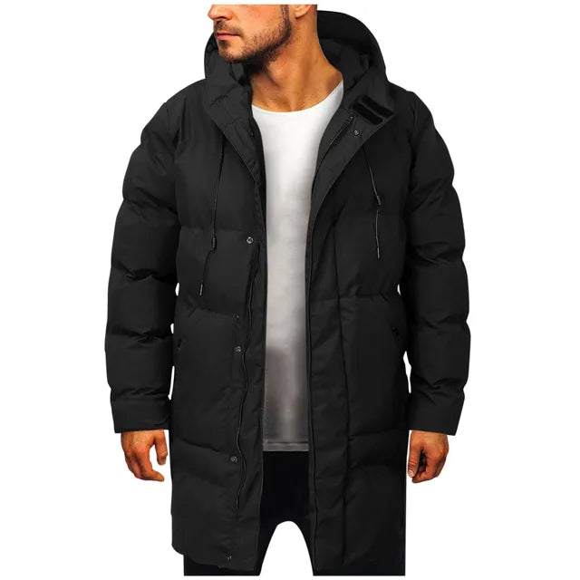 Maximilian | Men's Casual Stretch Hooded Puffer Coat for Men Tops — 2