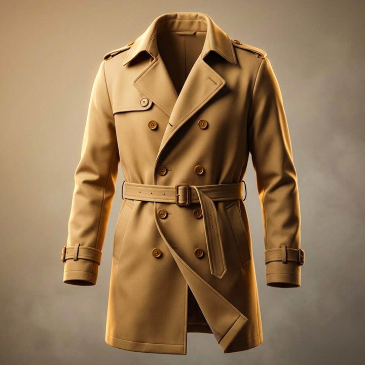 Maya | Women's Double-Breasted Jack Prestige Trench Coat — 3