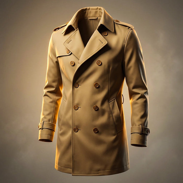 Marcus | Men's Double-Breasted Trench Coat