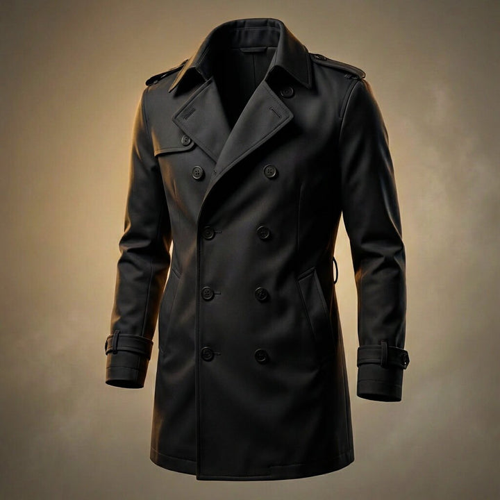 Marcus | Men's Double-Breasted Trench Coat