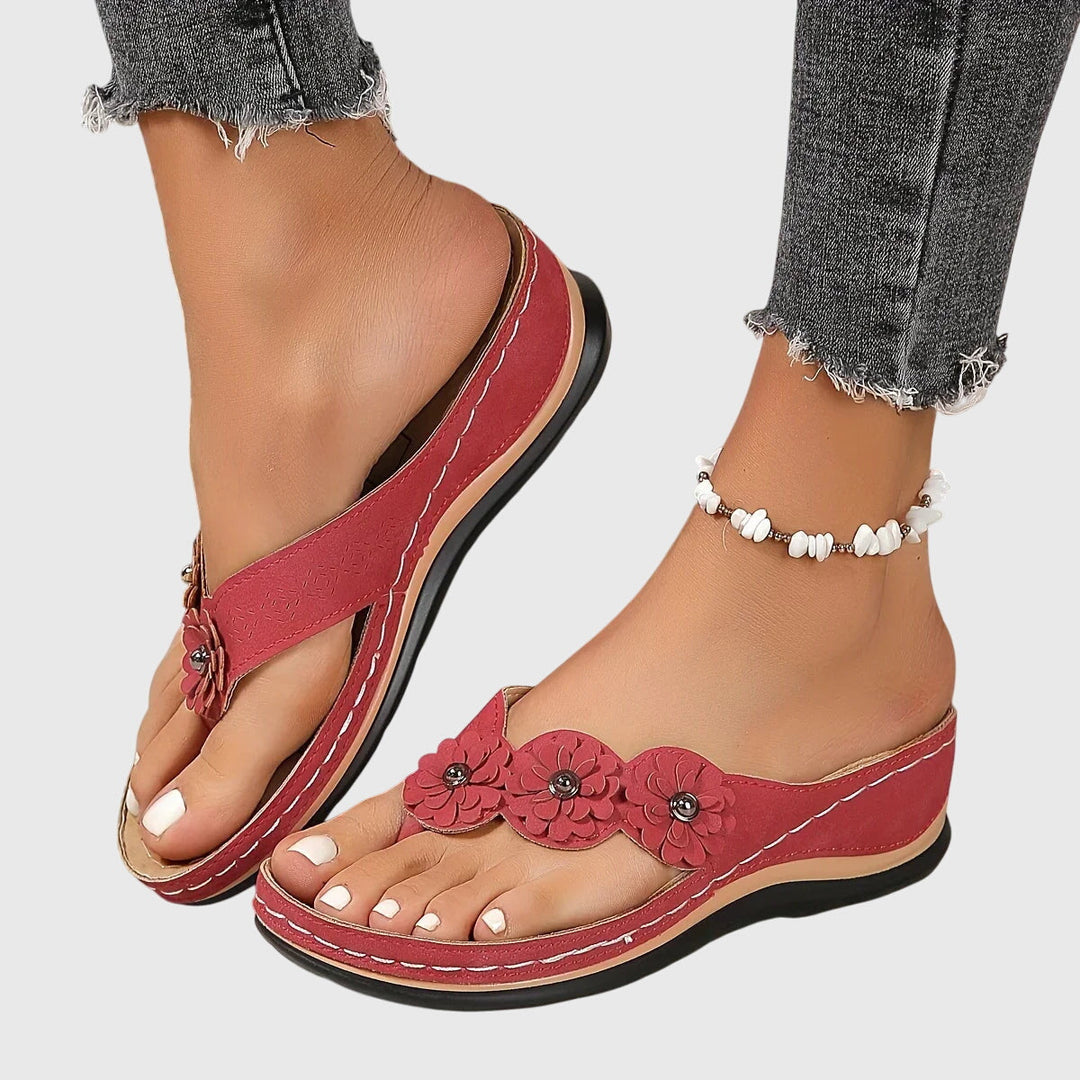 Mia | Women's Comfortable Summer Ergonomic Orthopedic Flip Flops with Arch Support Sandals — 2