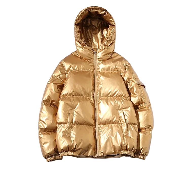 Nirawen | Women's Thick Waterproof puff Jacket | Windproof Jacket — Hooded Golden