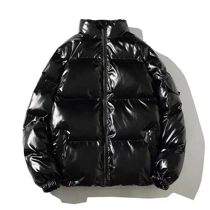 Nirawen | Women's Thick Waterproof puff Jacket | Windproof Jacket — Stand Collar Black