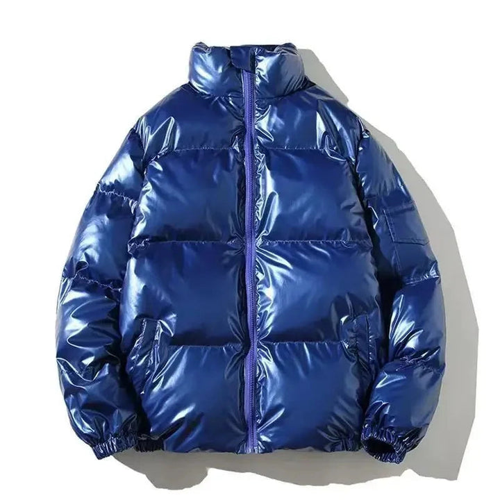 Nirawen | Women's Thick Waterproof puff Jacket | Windproof Jacket — Stand Collar Sapphire