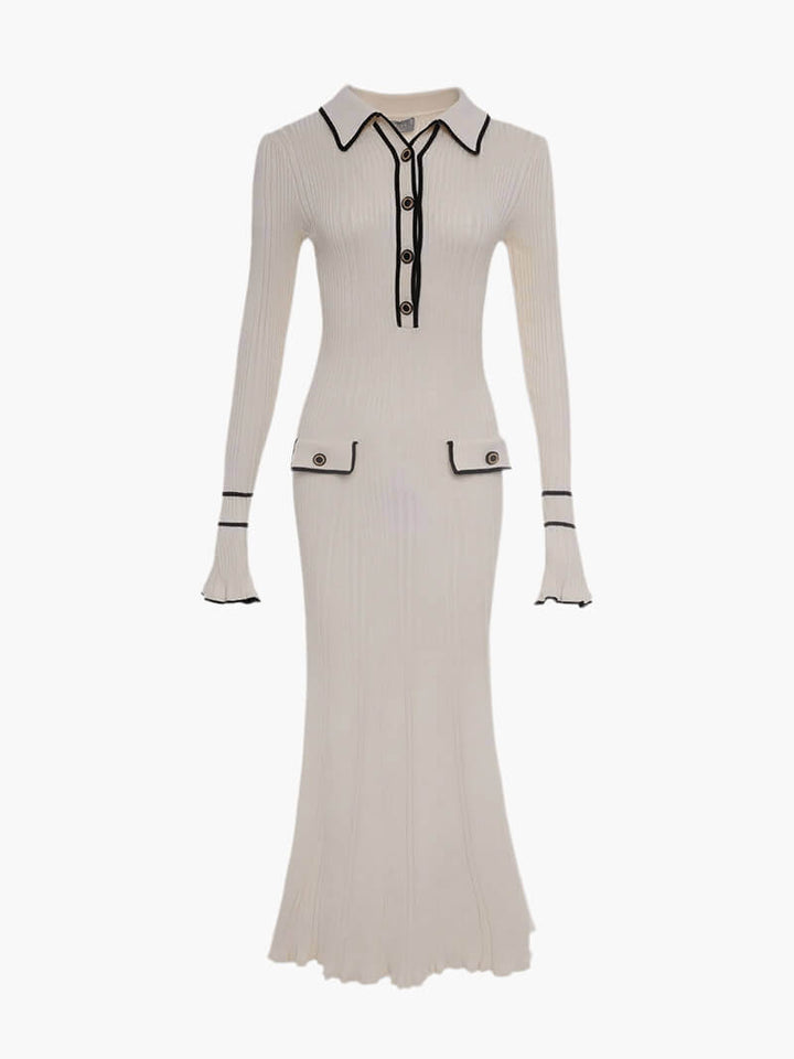 Novaienne | Women's Ribbed Midi Sweater Dress