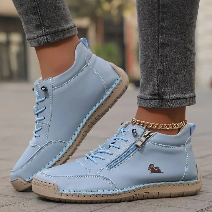 Nylavanne | Lace-Up Side Zip Orthopaedic Comfort Ankle Boots