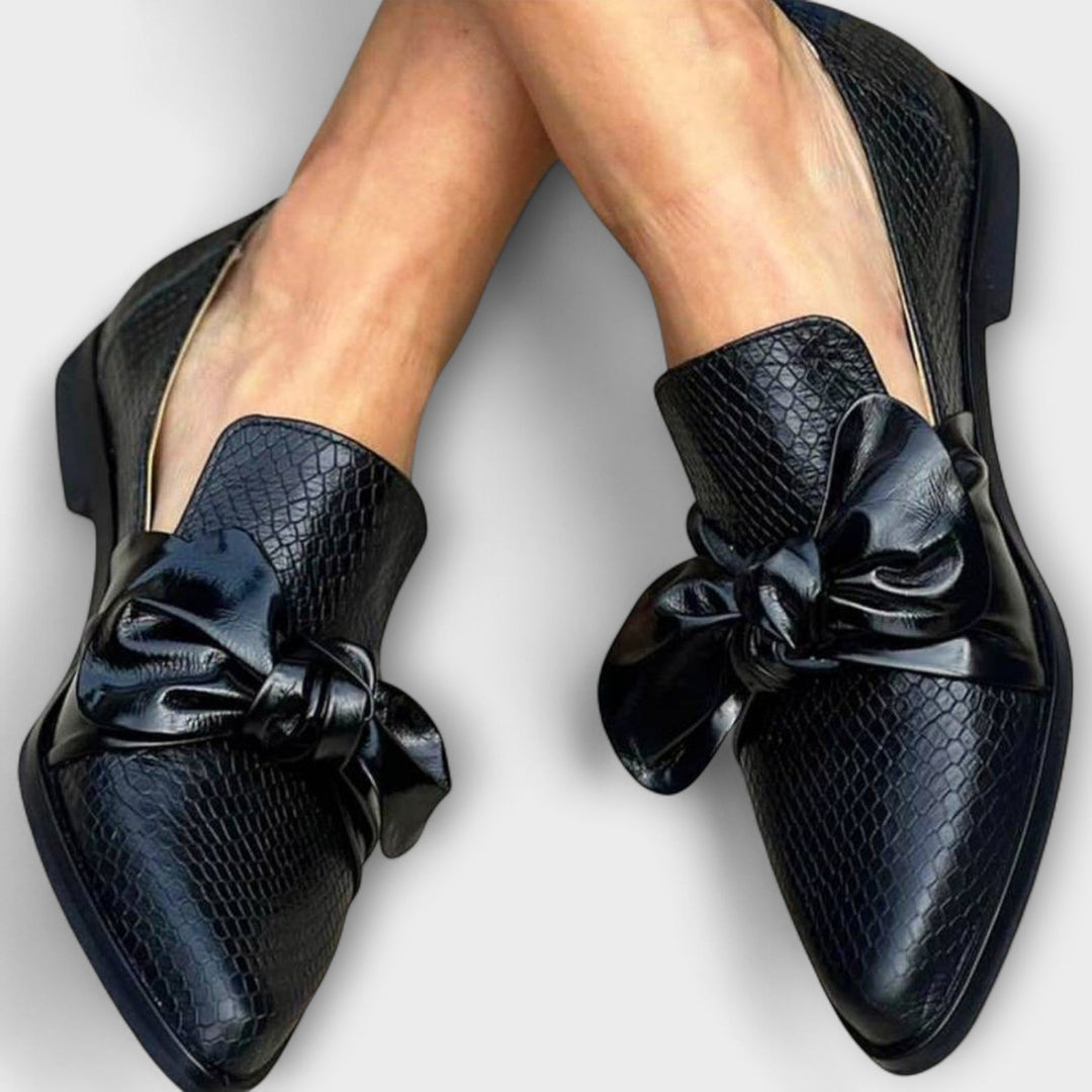 Odeldora | Women's Orthopedic Comfort Slip-On Elegant Loafers — Black