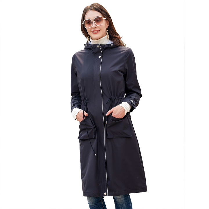 Oksana | Women's Double-Breasted Bethany - Stylish Waterproof Trenchcoat — 3