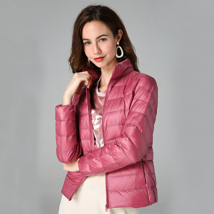 Perlalia | Women's Packable Down Jacket – Ultra-Light Puffer Jacket — Pink
