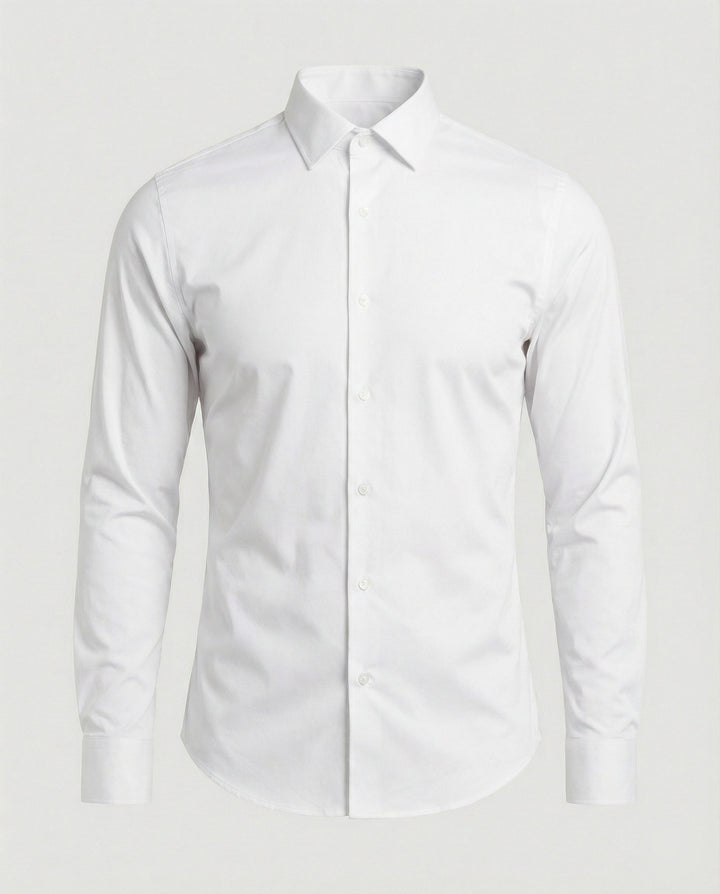 Smart fitted shirt designed for daily office wear.