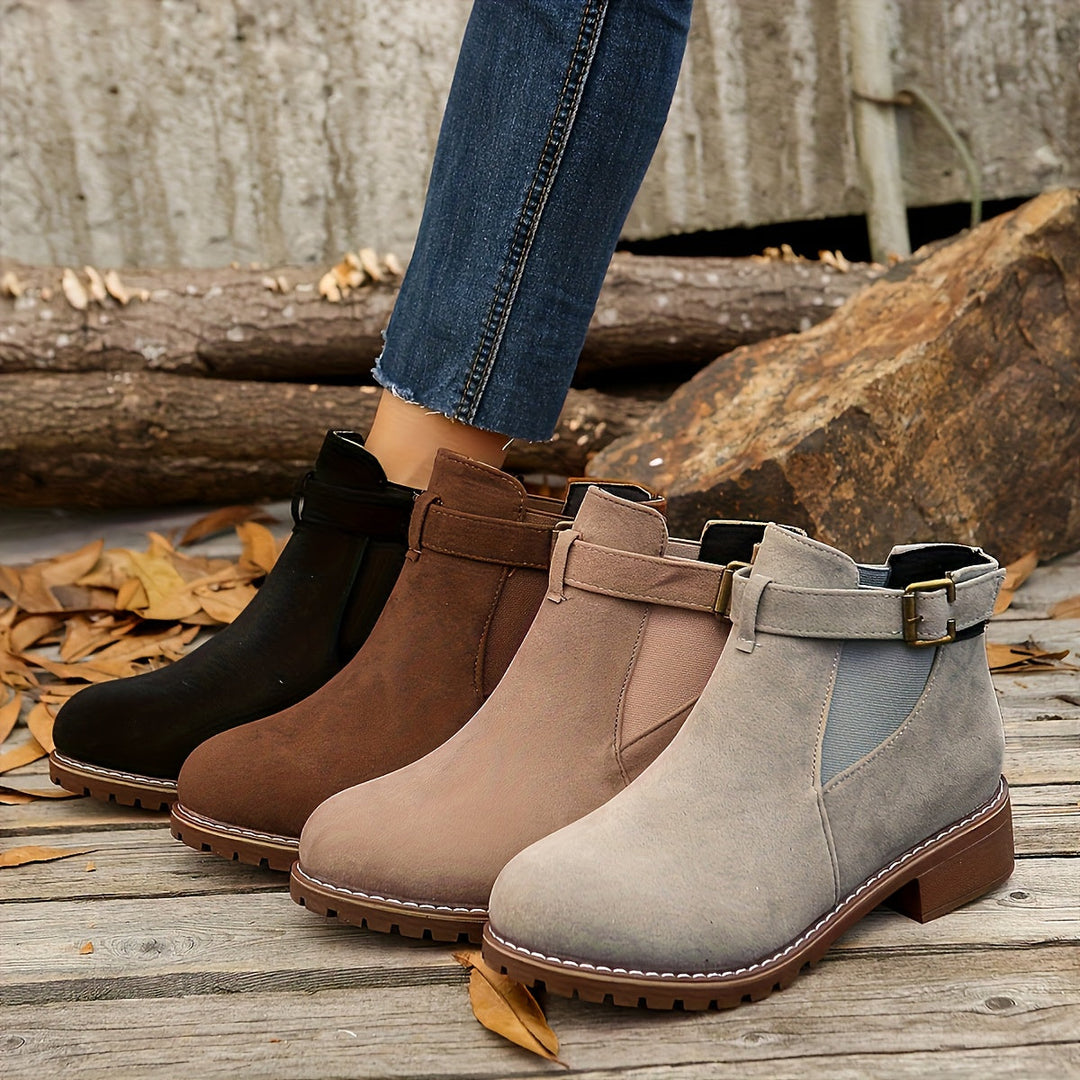 Quenbelle | Women's Ankle Boots Buckle Strap Everyday Wear