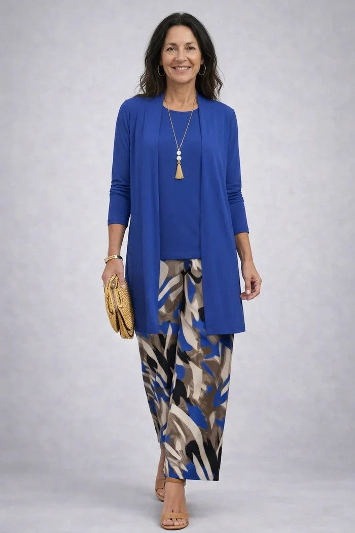 Quendora | Women's Casual Stretch 3-Piece Set — Blue