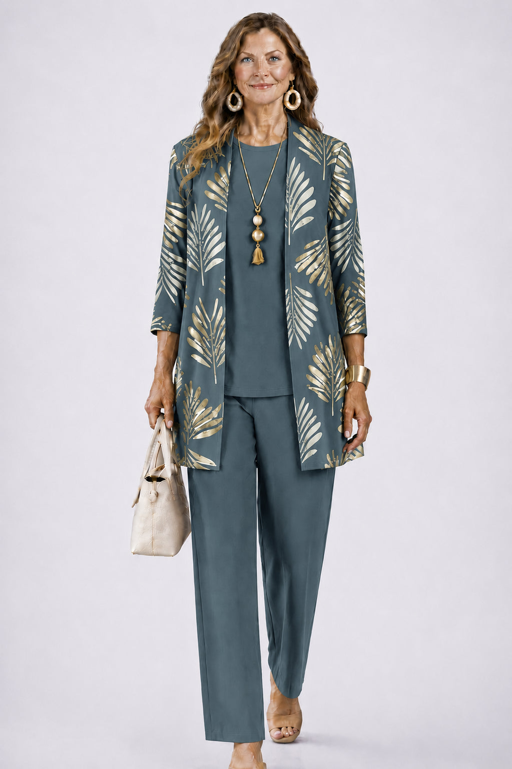 Quendora | Women's Casual Stretch 3-Piece Set — 1
