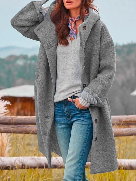 Renetheen | Women's Casual Stretch Comfortable Coat Tops — Gray