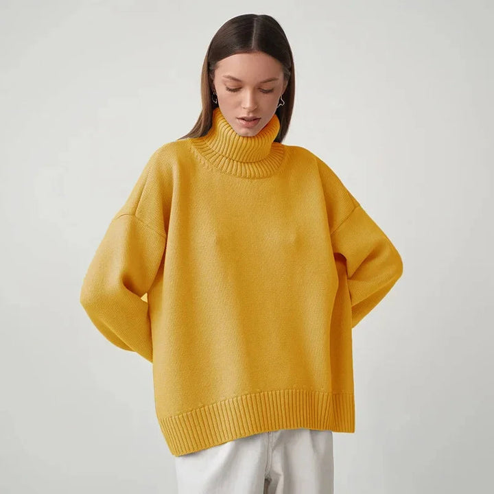 Renethnia | Women's Turtleneck Sweater Knit Cozy Layering