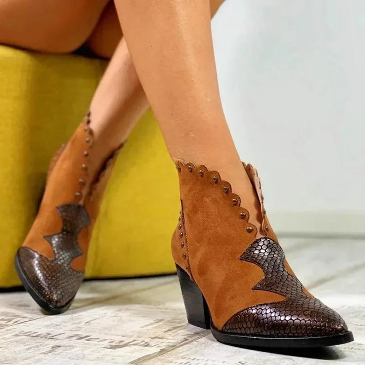 Rheania | Lace Western Cowboy Boots