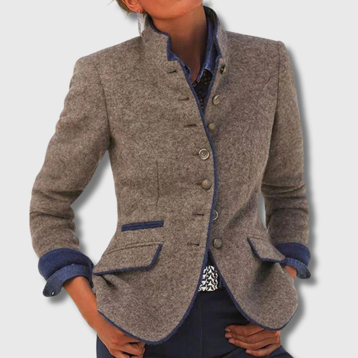Rheawynn | Women's Tailored Single-Button Classic Blazer | Limited Edition — Brown (almost sold out)