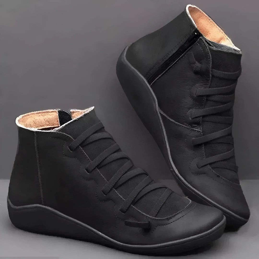 Rosaara | Women's Comfortable Waterproof Boots — Black