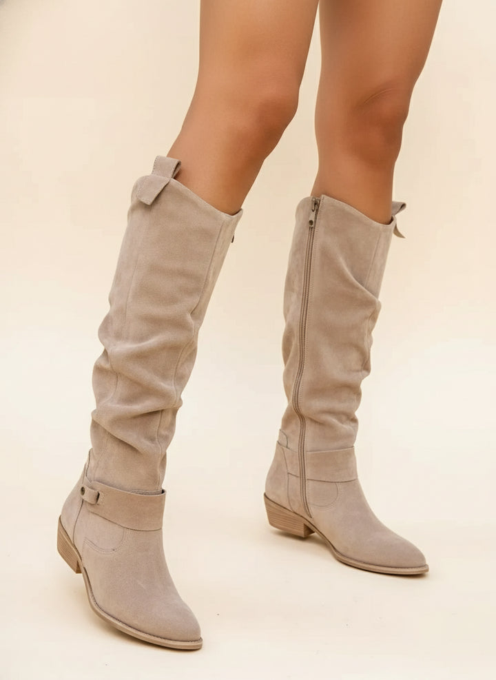 Solmora | Block Heel Western Boots