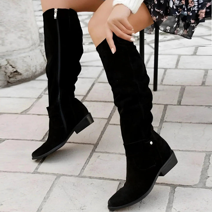 Solmora | Block Heel Western Boots
