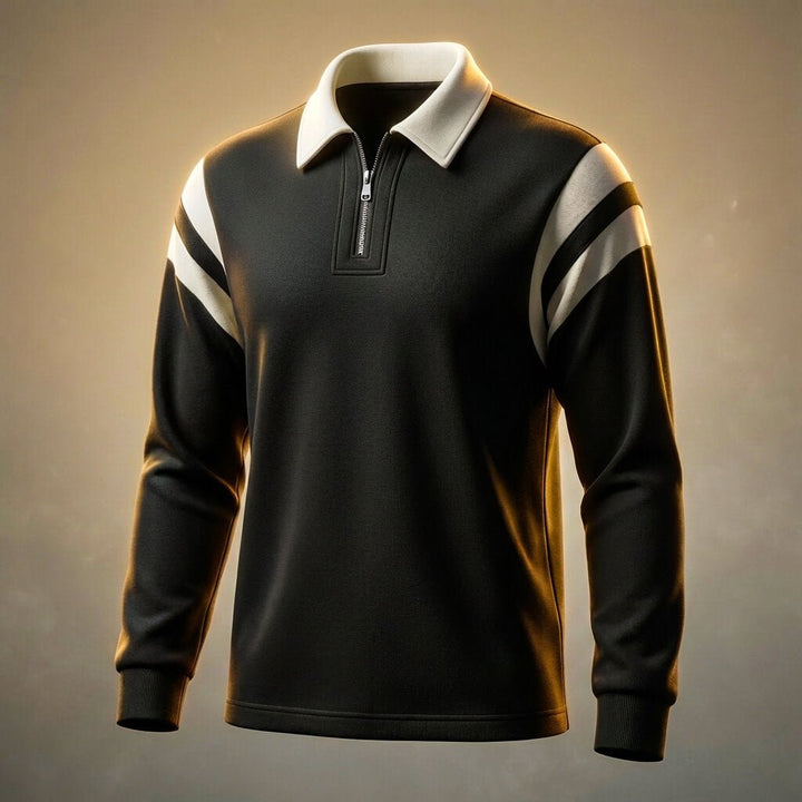 Sebastian | Men's Long-Sleeve Quarter-Zip Polo