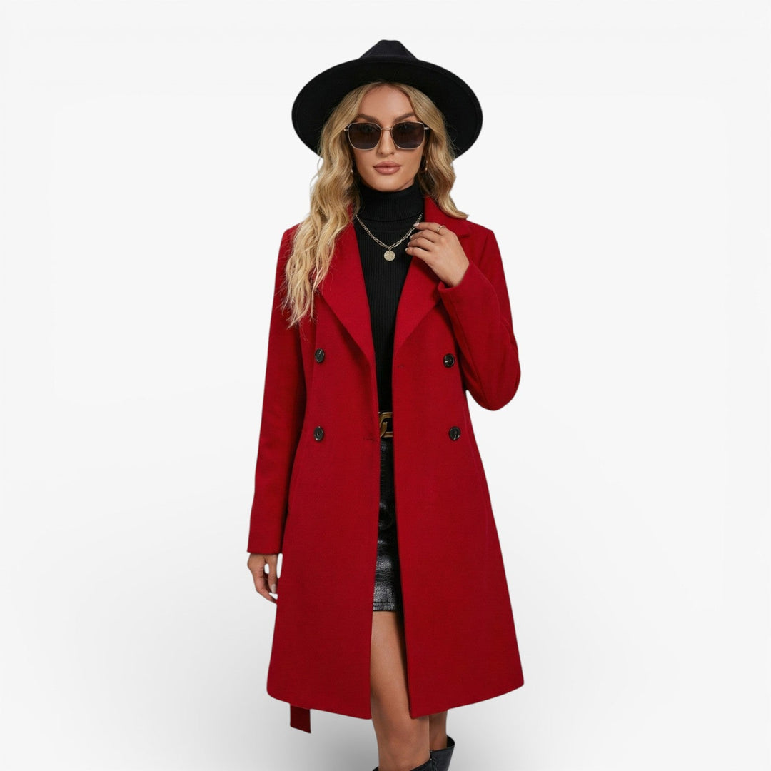 Tindralyn | Casual Stretch Helsinki Coat With Double Button Details Tops