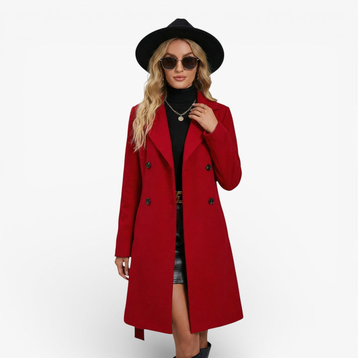 Tindralyn | Casual Stretch Helsinki Coat With Double Button Details Tops