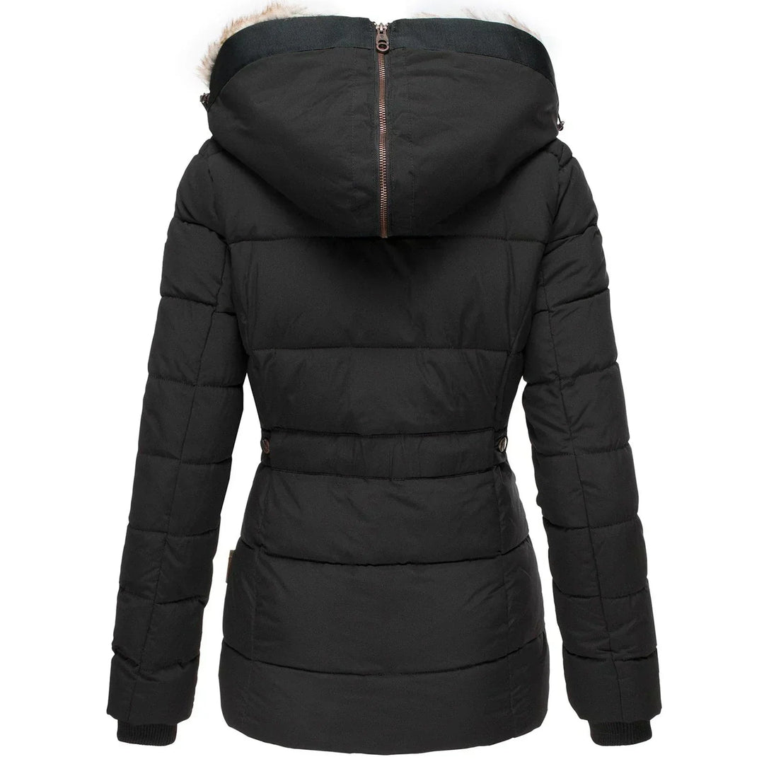 Unaeen | Women's Water Resistant Fur Hood Parka – Fleece Lined Jacket — 2