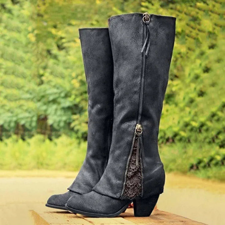 Velita | Lace Western Boots