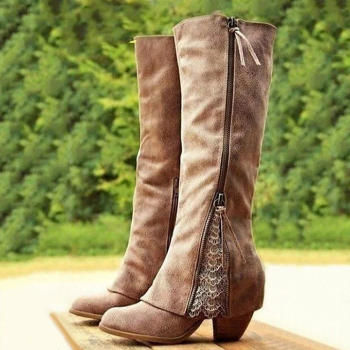 Velita | Lace Western Boots