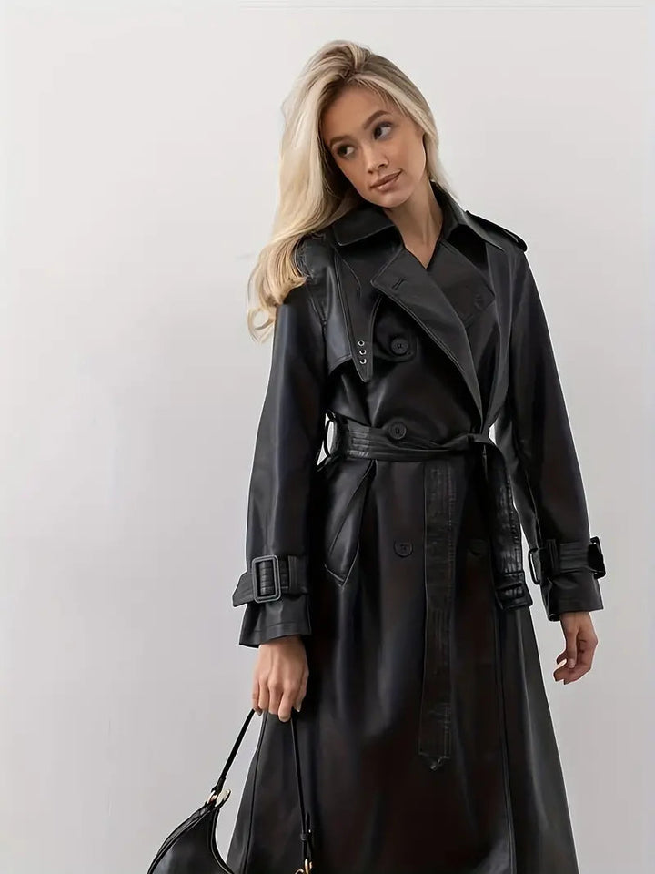 Veloura | Double-Breasted Trench Coat