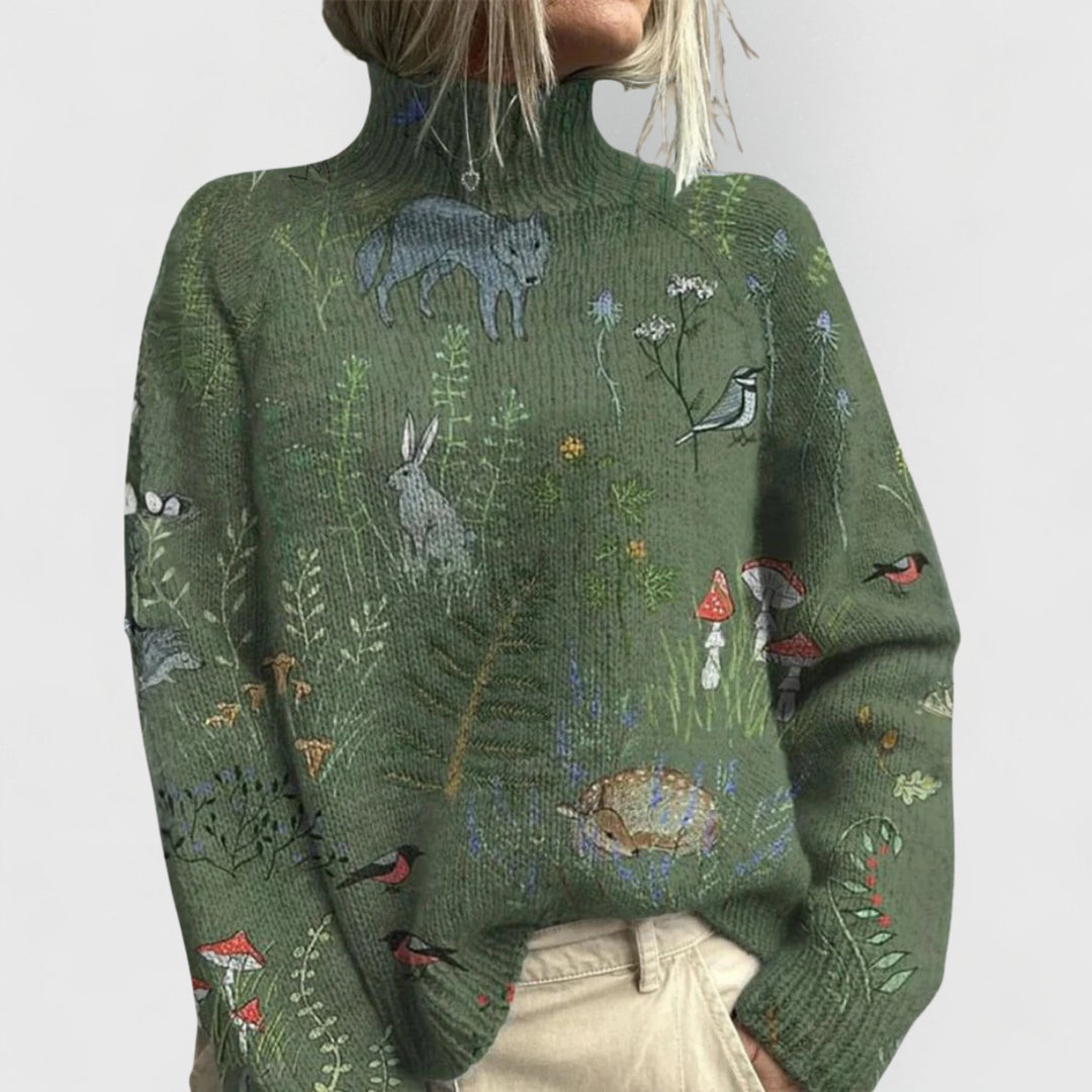 Vesperlora | Women's Knit Cozy Warm and Elegant Turtleneck Sweater — 2