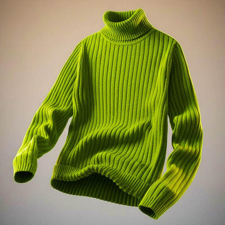 Vienmora | Women's Turtleneck Sweater Wool Layering - Mint Green