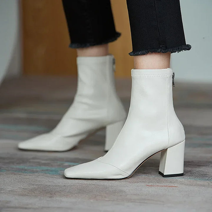 Violet | Suede Knee-High Ankle Boots